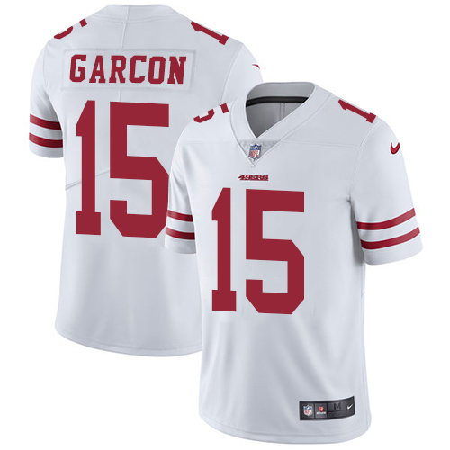 Nike 49ers #15 Pierre Garcon White Men's Stitched NFL Vapor Untouchable Limited Jersey